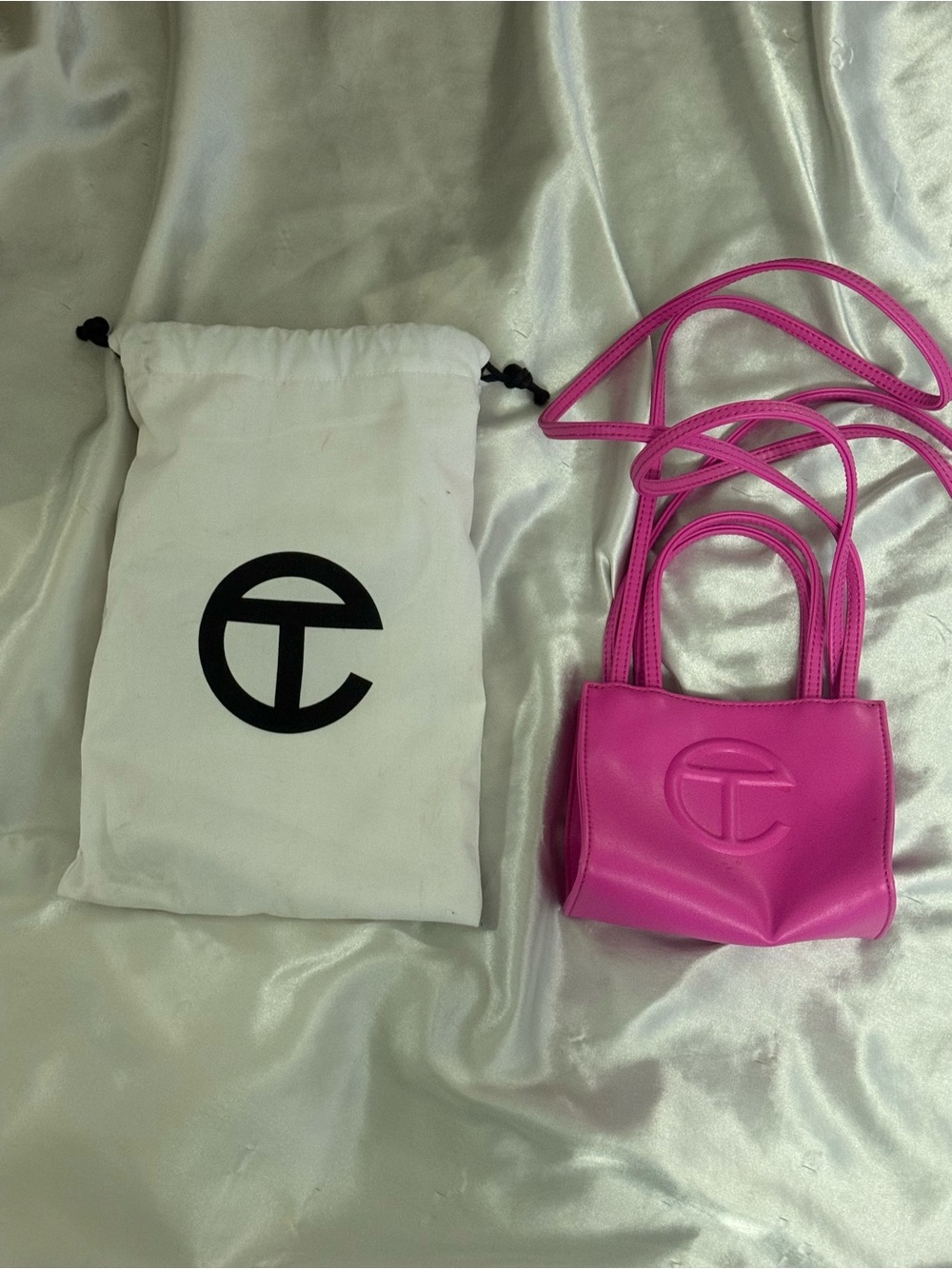 Telfar Hot Pink Mini Shopping Bag